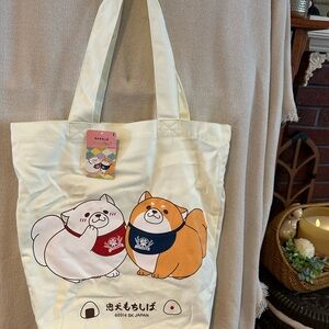 NWT Shiba Canvas Tote Bag